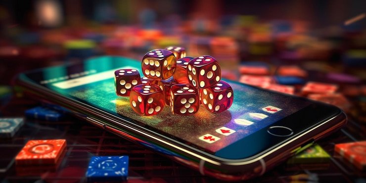 Blackjack table on mobile phone with dealer visible